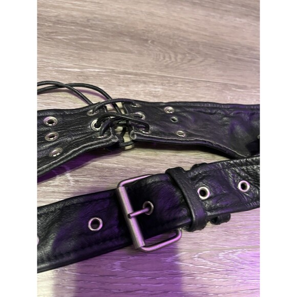 Men's Leather Riding Chaps by Silver Bike Size L Biker Wear - Picture 10 of 10